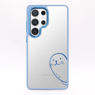 Samsung S25 hoesje - zegelblauw - "Robby" - duurzaam
