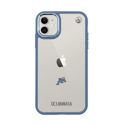 iPhone 11 Hülle - Delfin blau - "Captain Dolphin" - nachhaltig