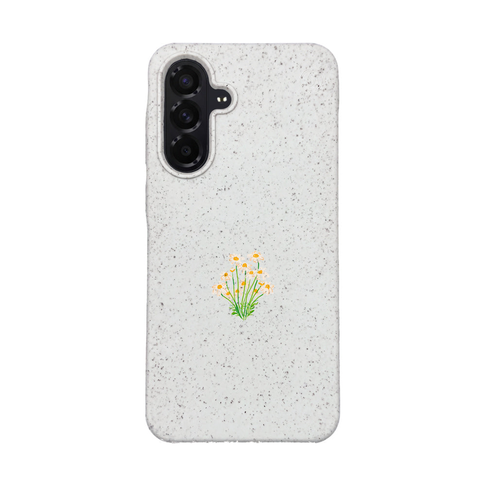 Samsung A56 Hülle - Blumen weiß - "Daisy" - nachhaltig