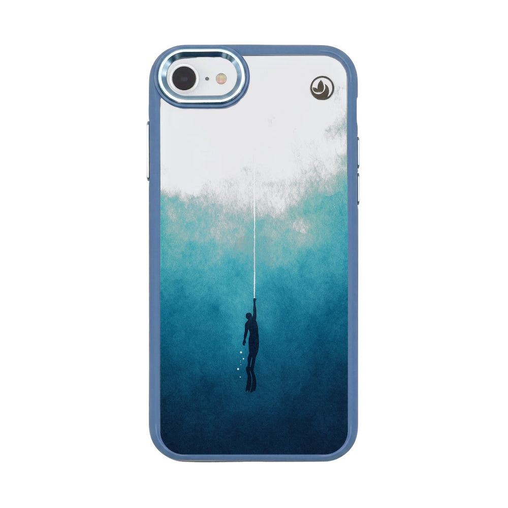 iPhone SE/7/8 Case - Freedive Blue - "Freedive" - Sustainable