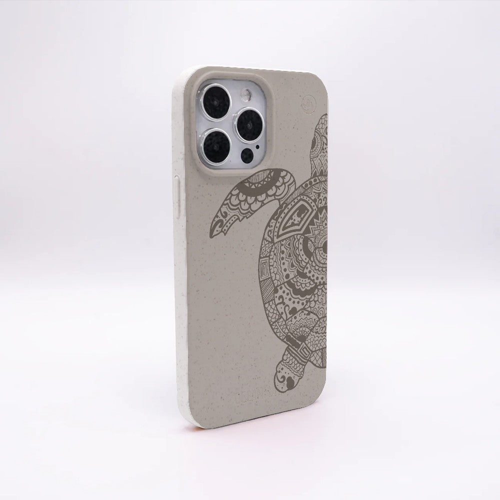 Samsung A56 Hülle - beige - "GREEN TURTLE" - nachhaltig