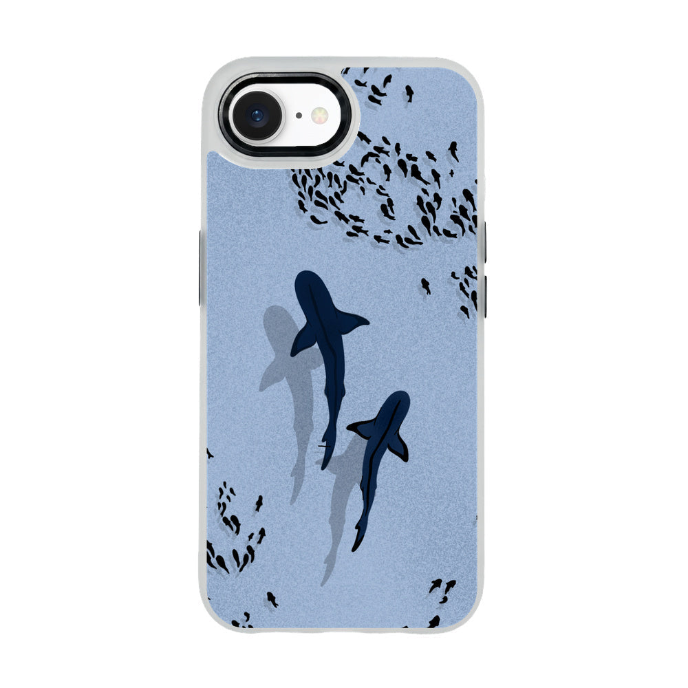 iPhone 16e Case - Shark Blue - "Into the blue" sustainable