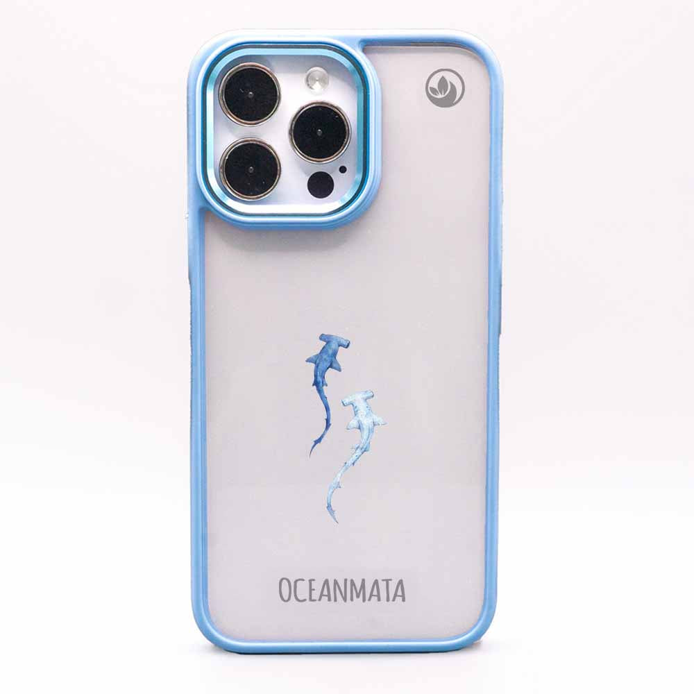 iPhone 13 pro max Hülle - hai blau - "Hammerhead" - nachhaltig