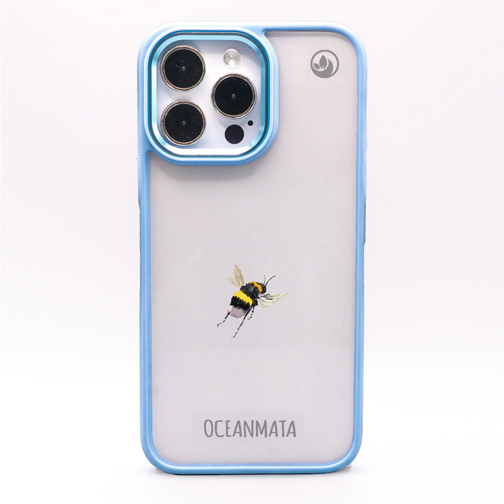 iPhone 14 pro max Hülle - Hummel blau - "Bumblebee" - nachhaltig