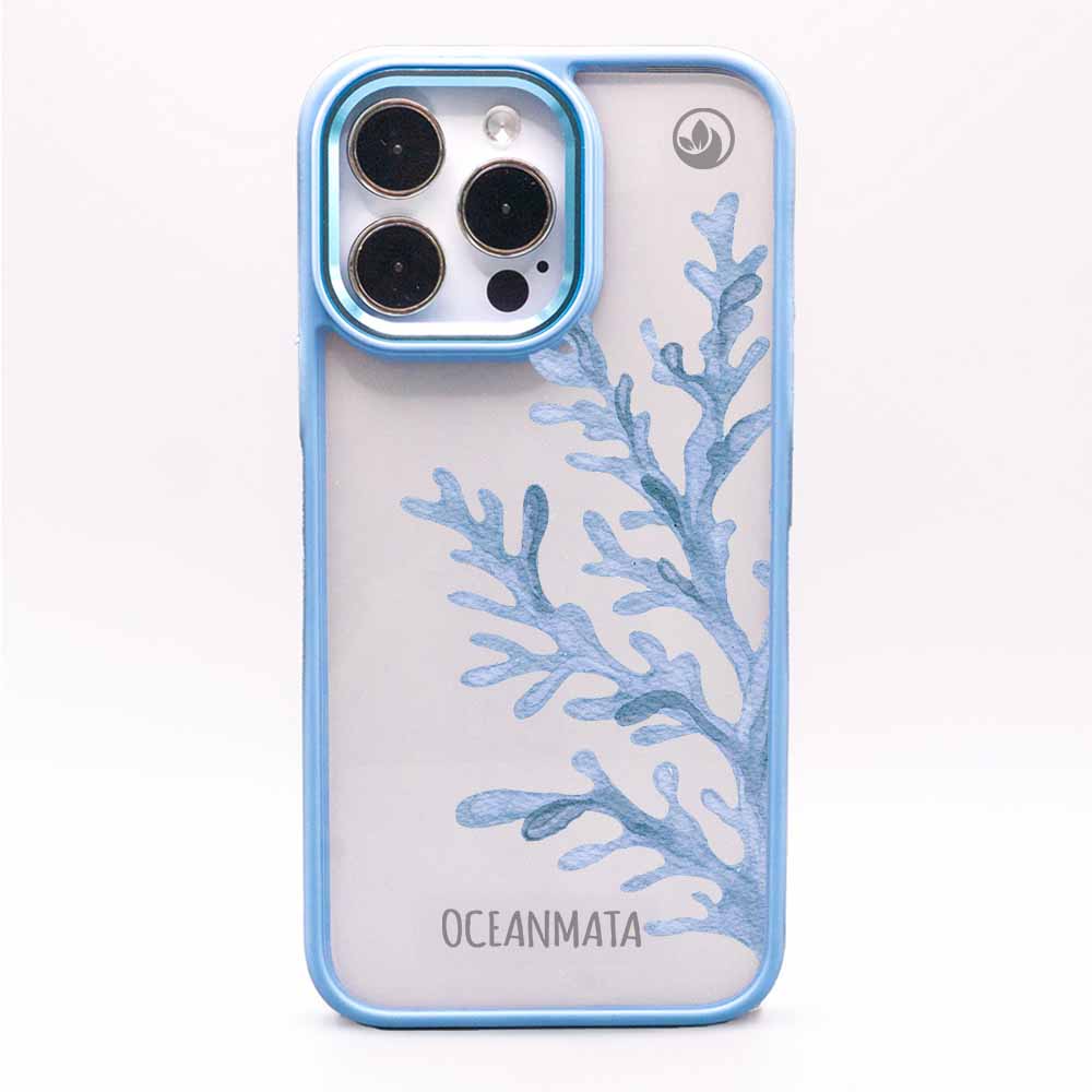 iPhone 14 pro max Hülle - Coral blau - "CoralBlue" - nachhaltig