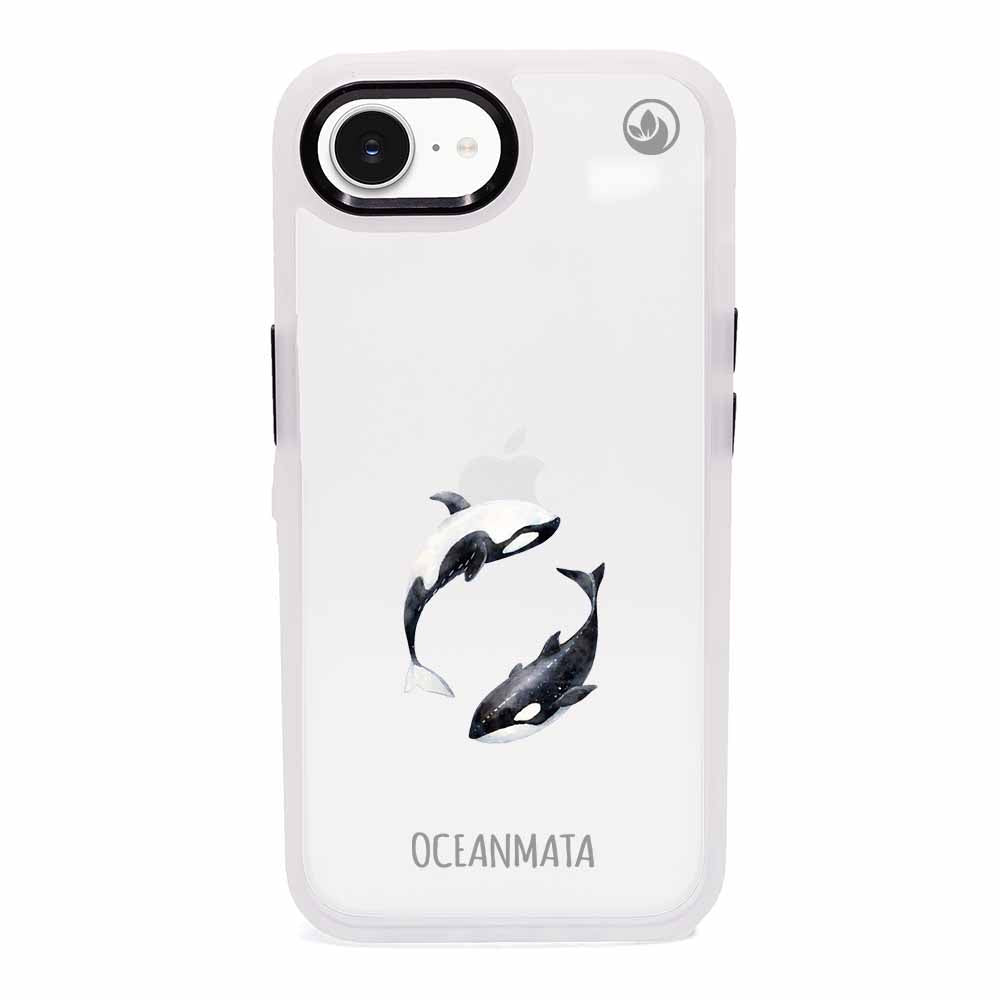 iPhone 16e Hülle - Orca blau - "OrcaFlow" - nachhaltig