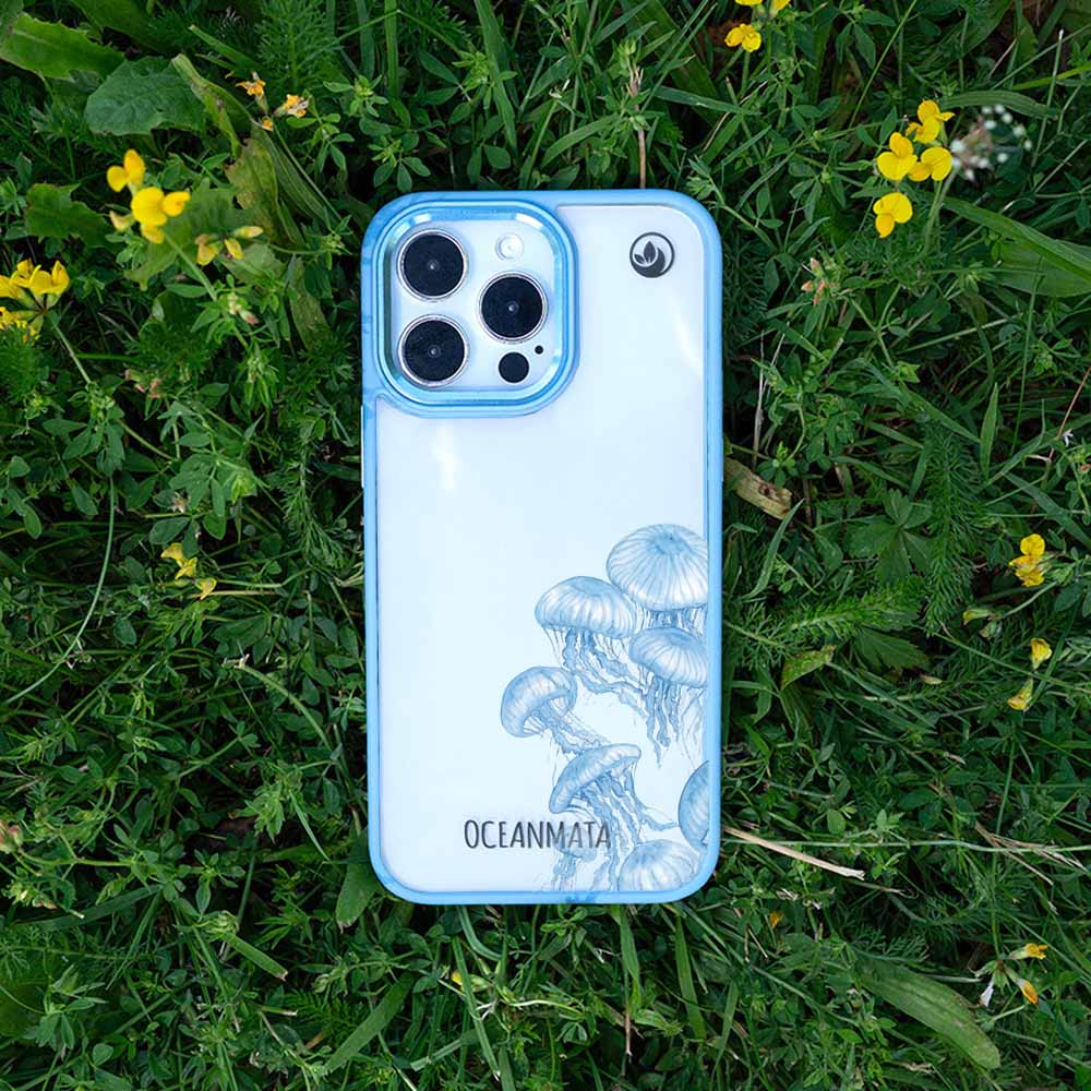 Samsung S25 Ultra Hülle - qualle blau - "Jellies" - nachhaltig