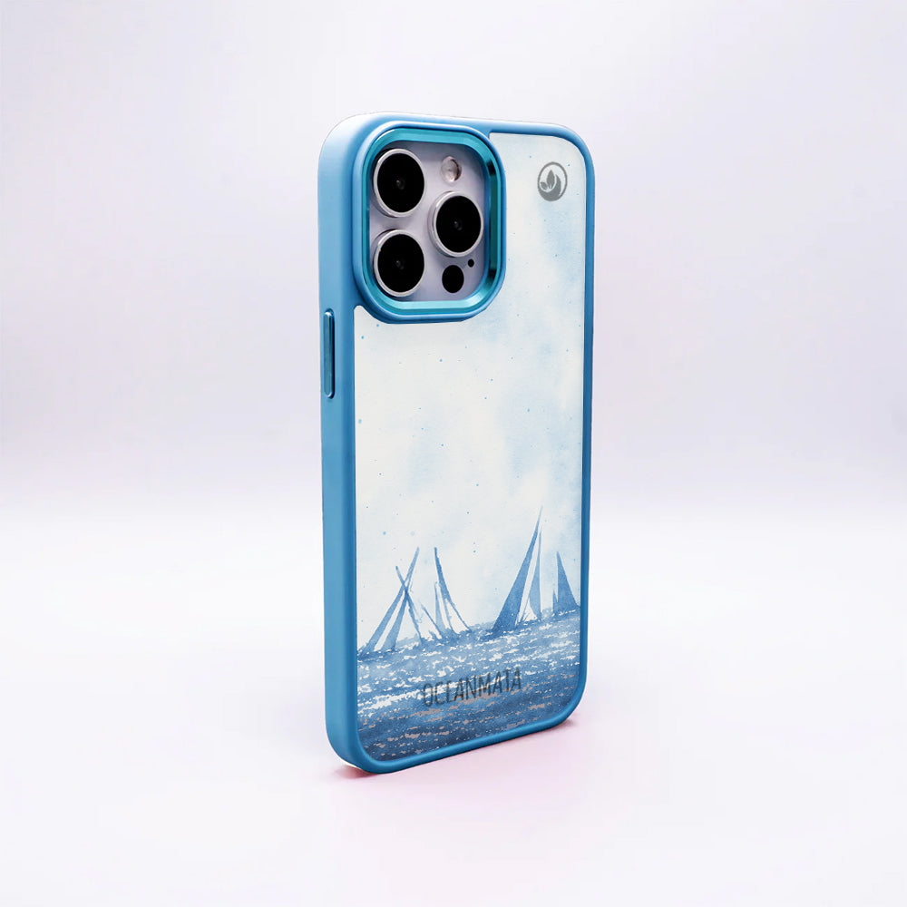 Samsung S24+ Hülle - segeln blau - "BlueHorizon" - nachhaltig
