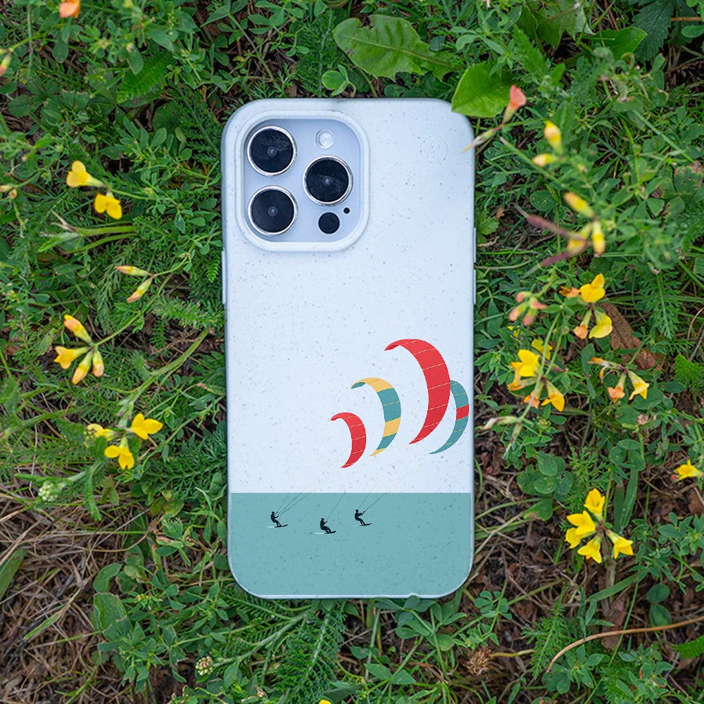 Biologisch abbaubare Handyhülle iPhone 13 pro max Kitesurf — kompostierbar — Bonus