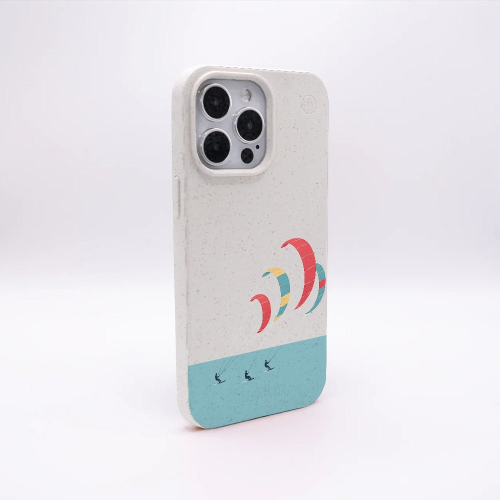 Biologisch abbaubare Handyhülle iPhone 11 Kitesurf — kompostierbar — Rückseite