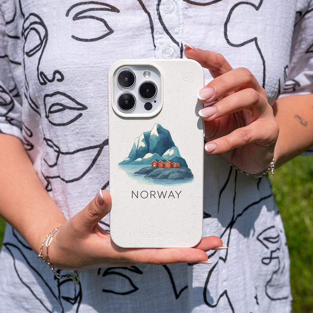 iPhone 11 pro Hülle - Norwegen weiß - "Norway" - nachhaltig