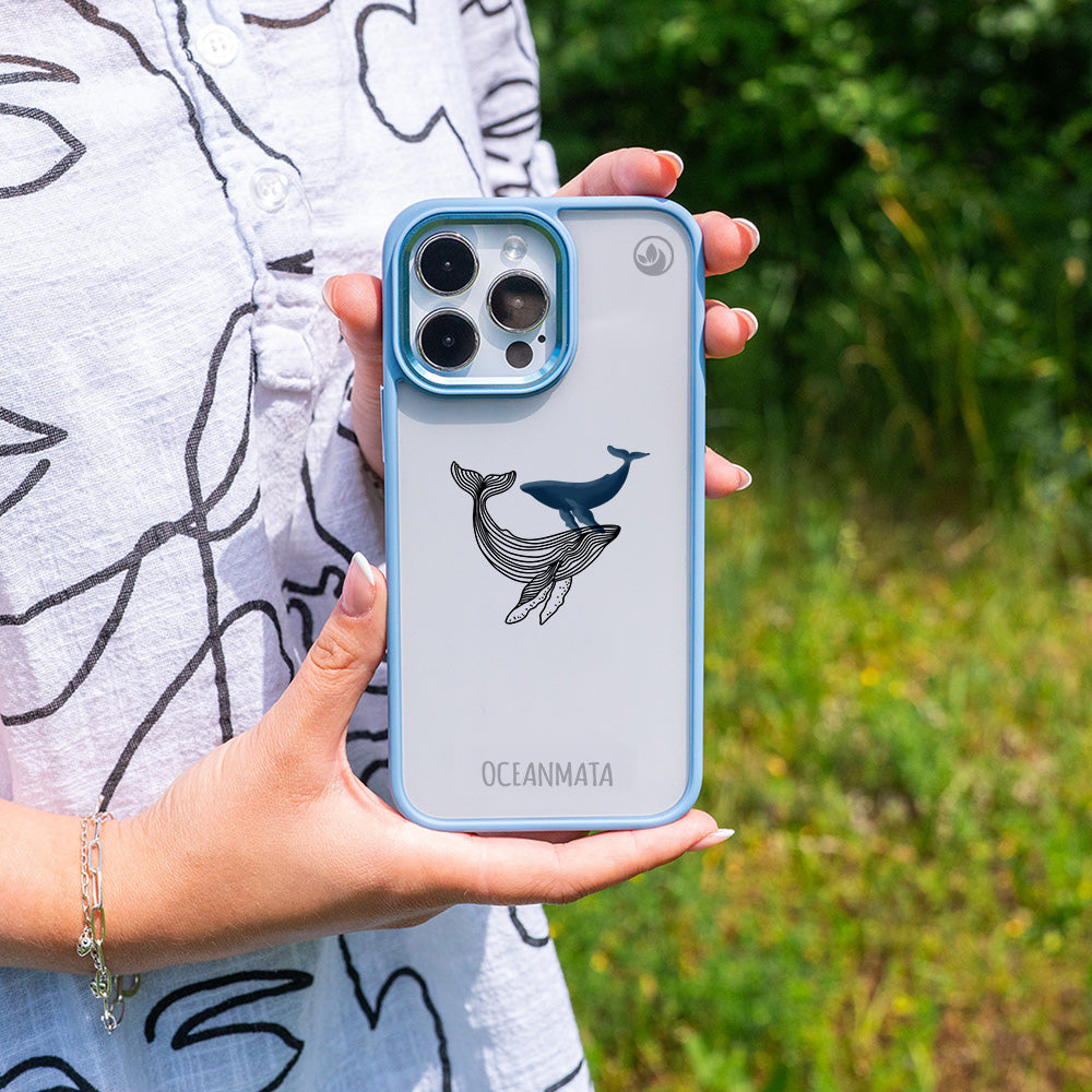 iPhone 17 pro Hülle - Wal blau - "BlueWhale" - nachhaltig