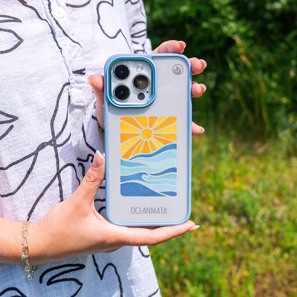 iPhone 16 pro max Hülle - Meer blau - "Sun&Sea" - nachhaltig