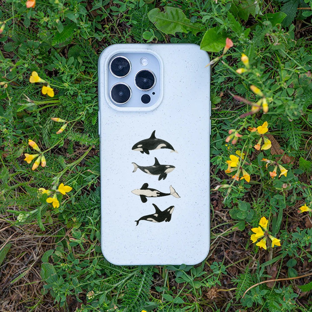Biologisch abbaubare Handyhülle iPhone 13 pro max Orcafamily — kompostierbar — Bonus