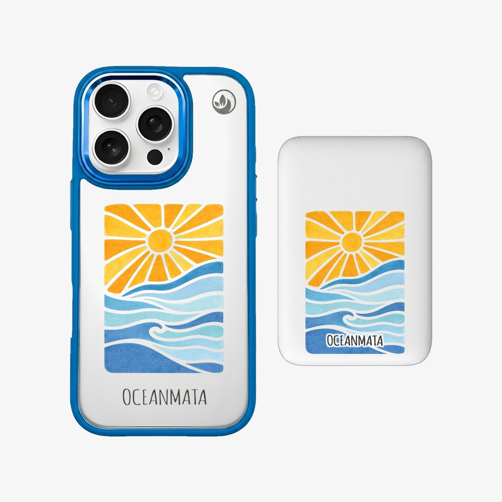 Powerbank MagSafe - "Sun&Sea" - nachhaltig