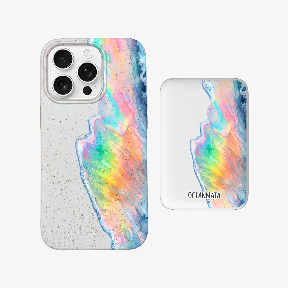 Powerbank MagSafe - "WaveOfPride" - nachhaltig