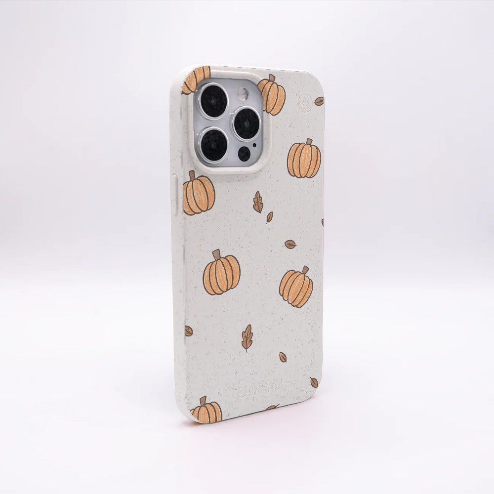 Biologisch abbaubare Handyhülle iPhone 14 pro max Pumpkin — kompostierbar — Rückseite