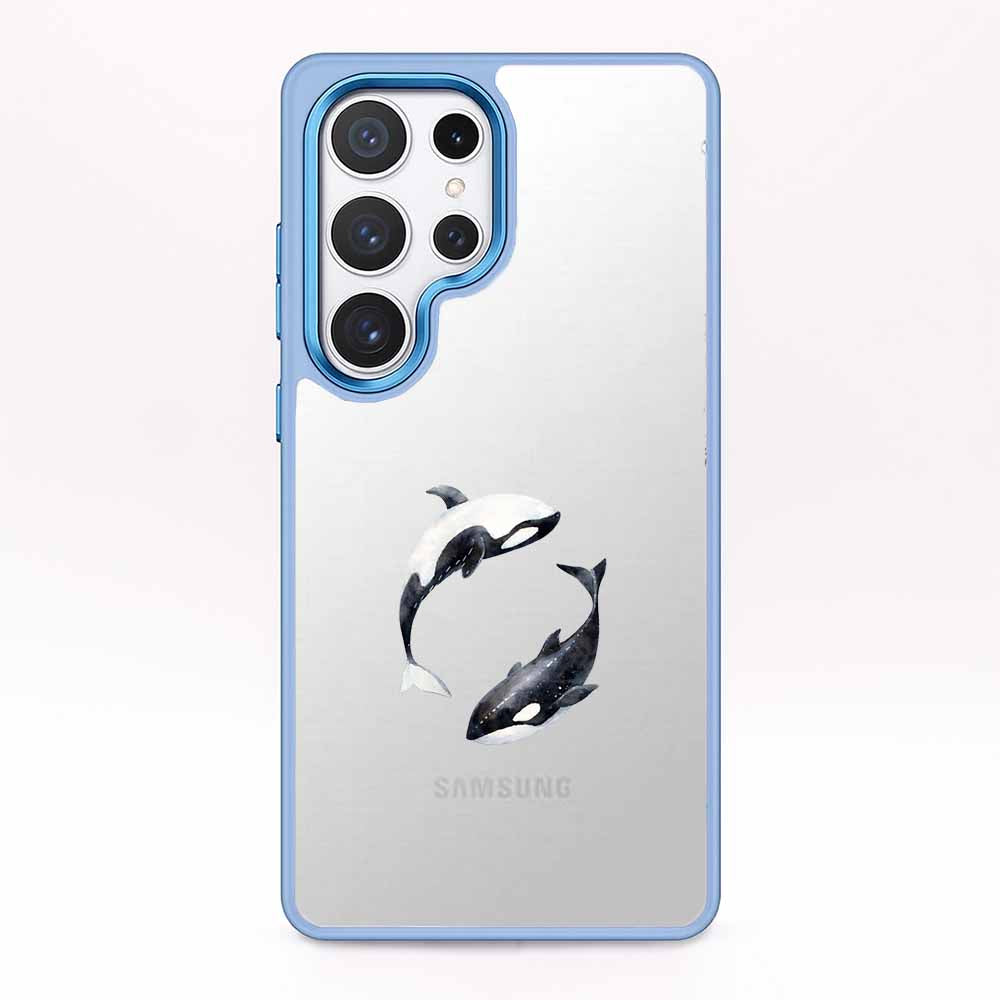 Samsung S25+ Hülle - Orca blau - "OrcaFlow" - nachhaltig