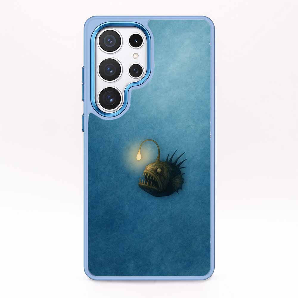 Samsung S24 Ultra Hülle - Anglerfisch blau - "Sour" - nachhaltig