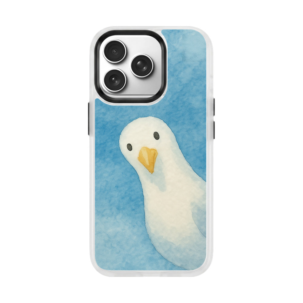 Nachhaltige Handyhülle iPhone 17 pro max Seagull aus Ocean Plastic — Vorderseite