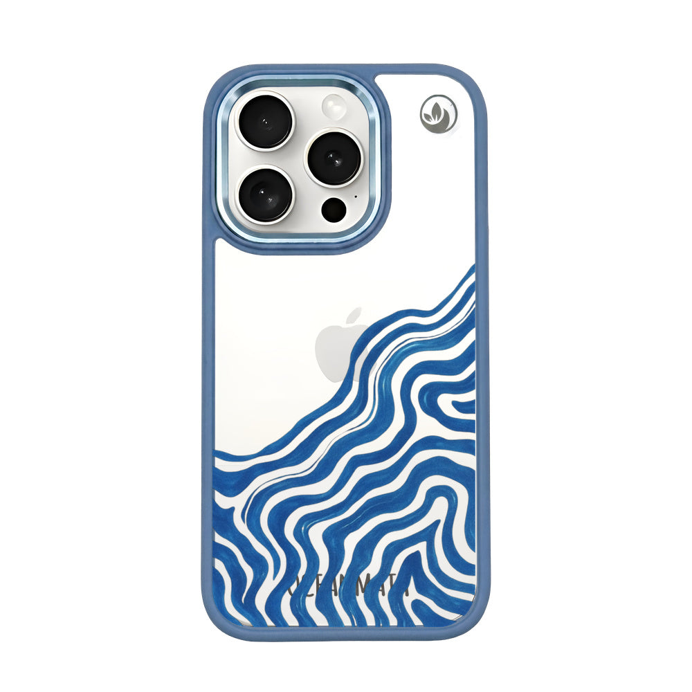 iPhone 15 pro max case - abstract wave - "Summerwave" - sustainable