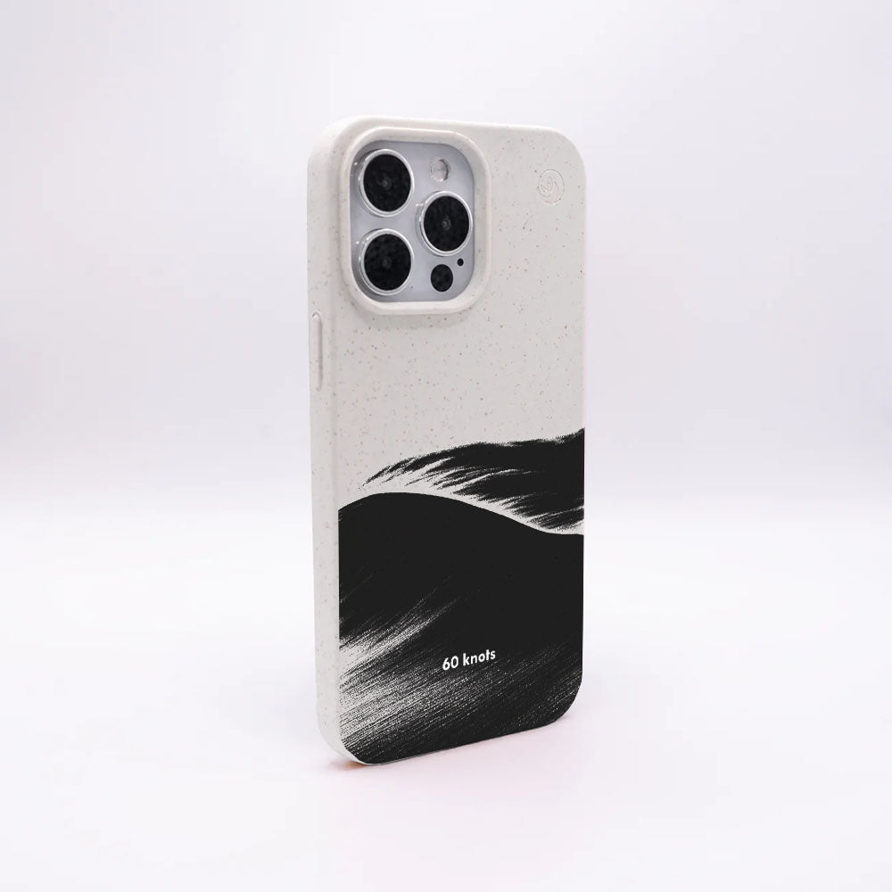iPhone 12 pro / iPhone 12 Hülle - Düne weiß - "60knots" - nachhaltig