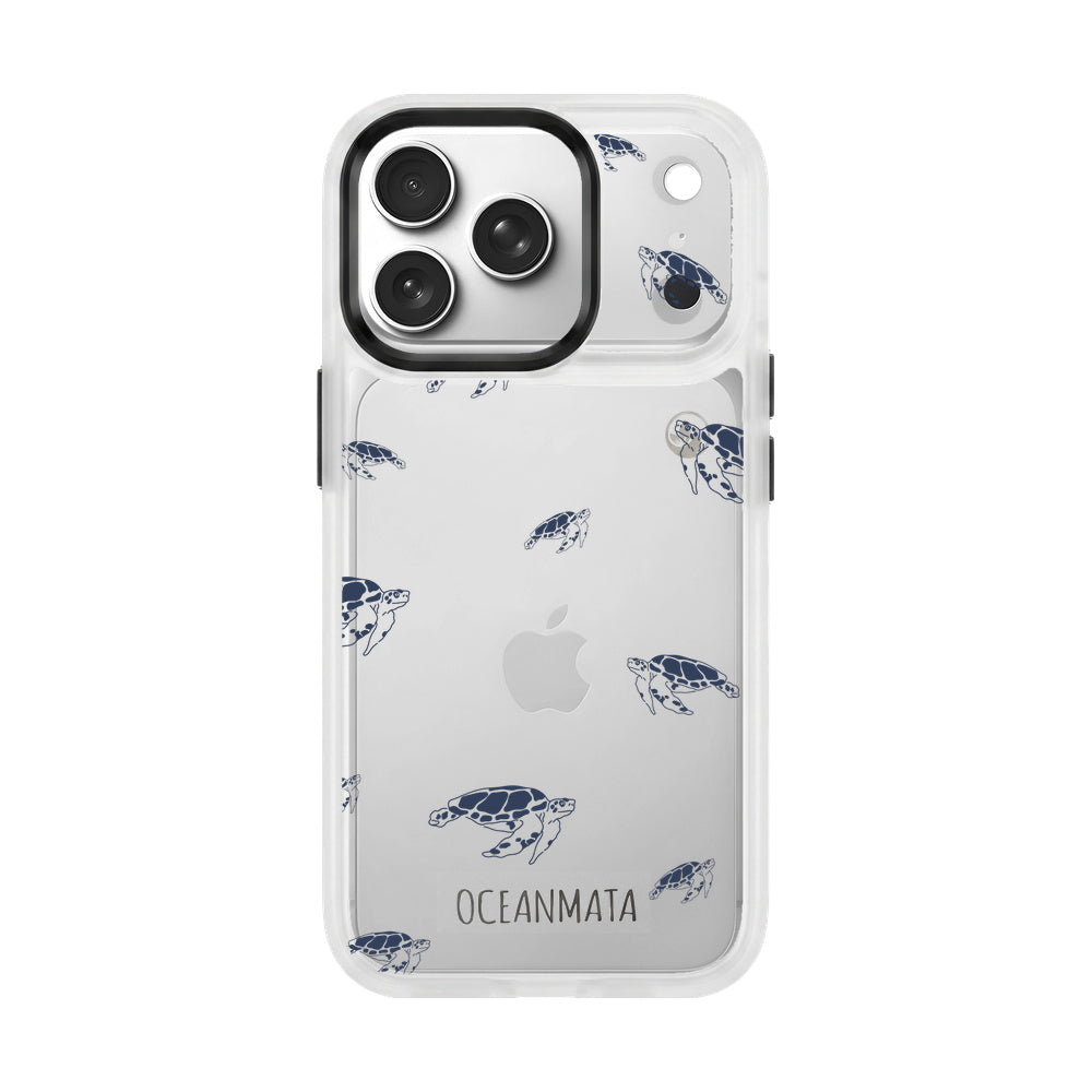 Samsung S26+ Hülle - Schildkröten blau - "Turtlino" - nachhaltig