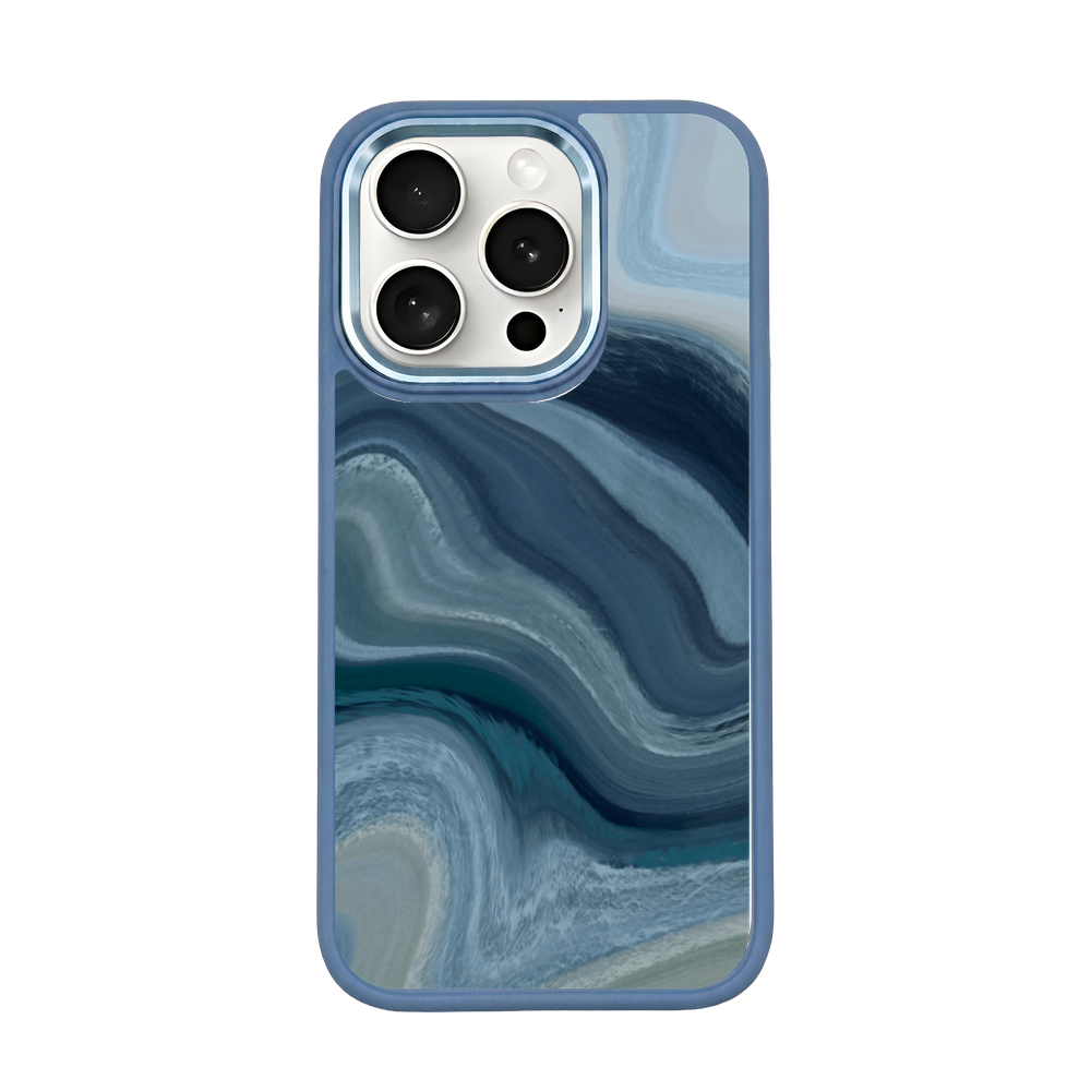iPhone 15 pro Hülle - Welle abstrakt - "Summerwave" - nachhaltig