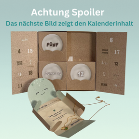 Schmuck Adventskalender - "Schildkrötennest" - Edelstahl/Messing