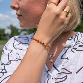 Armband gold - "Agate Stone" Edition