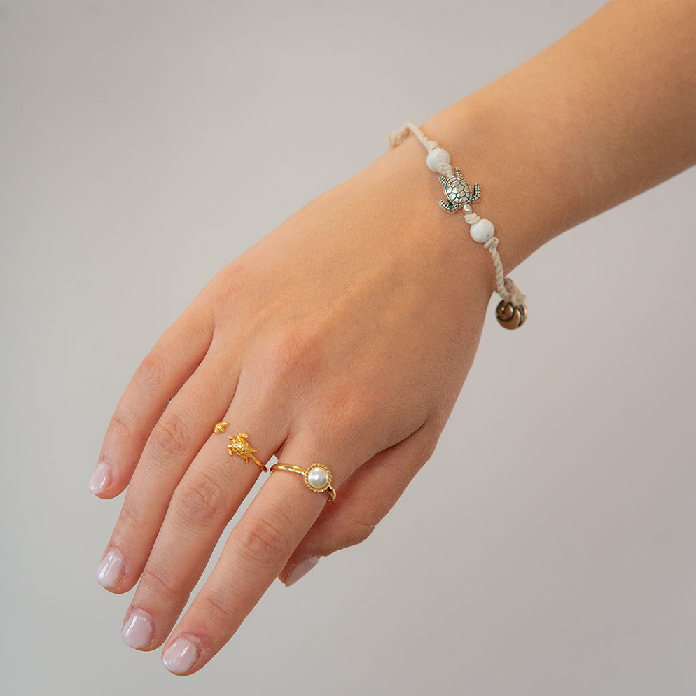 Armband weiß "TURTLE"