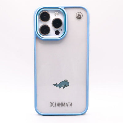 iPhone 6/6S/7/8/SE(2020)/SE(2022) Hülle - Wal blau - "Captain Whale" - nachhaltig