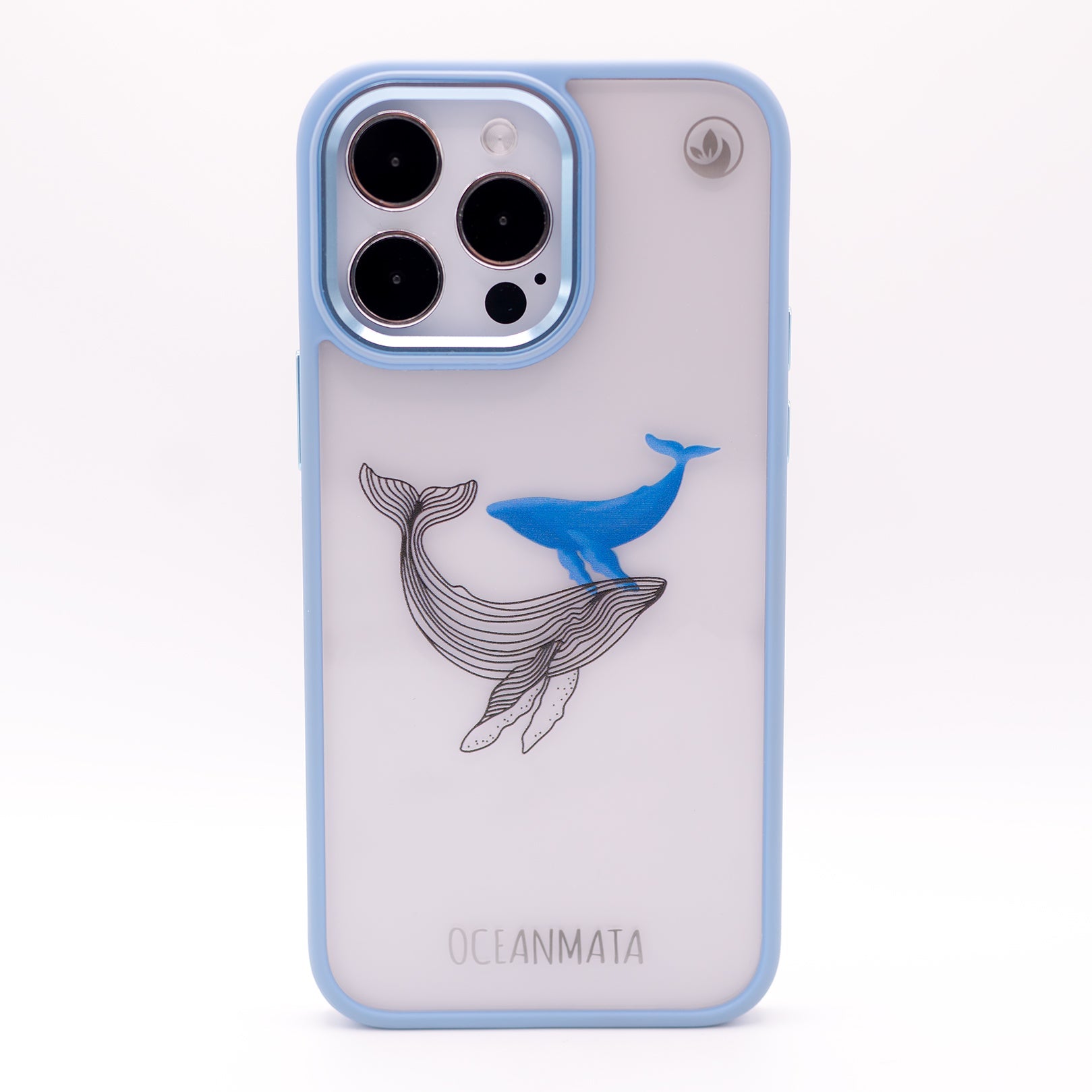 iPhone 13 pro max Hülle - Wal blau - "BlueWhale" - nachhaltig