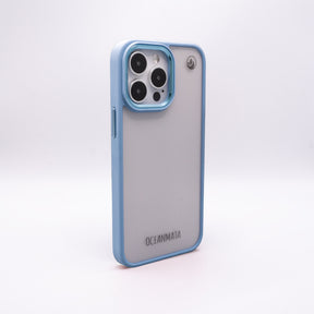 iPhone 15 pro Hülle - durchsichtig ozeanblau - nachhaltig