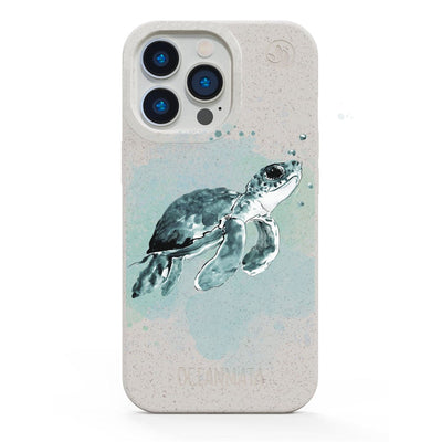 iPhone 18 Pro / 17 Pro Hülle - Schildkröte grün - "Baby Turtle" - nachhaltig