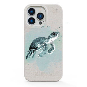 iPhone 16e Hülle - Schildkröte grün - "Baby Turtle" - nachhaltig