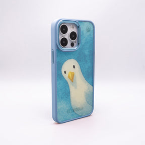 iPhone 11 pro Hülle - Möwe blau - "Seagull" - nachhaltig