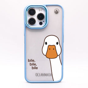 iPhone 15 Hülle - Ente weiß - "Bile Bile Bile" - nachhaltig