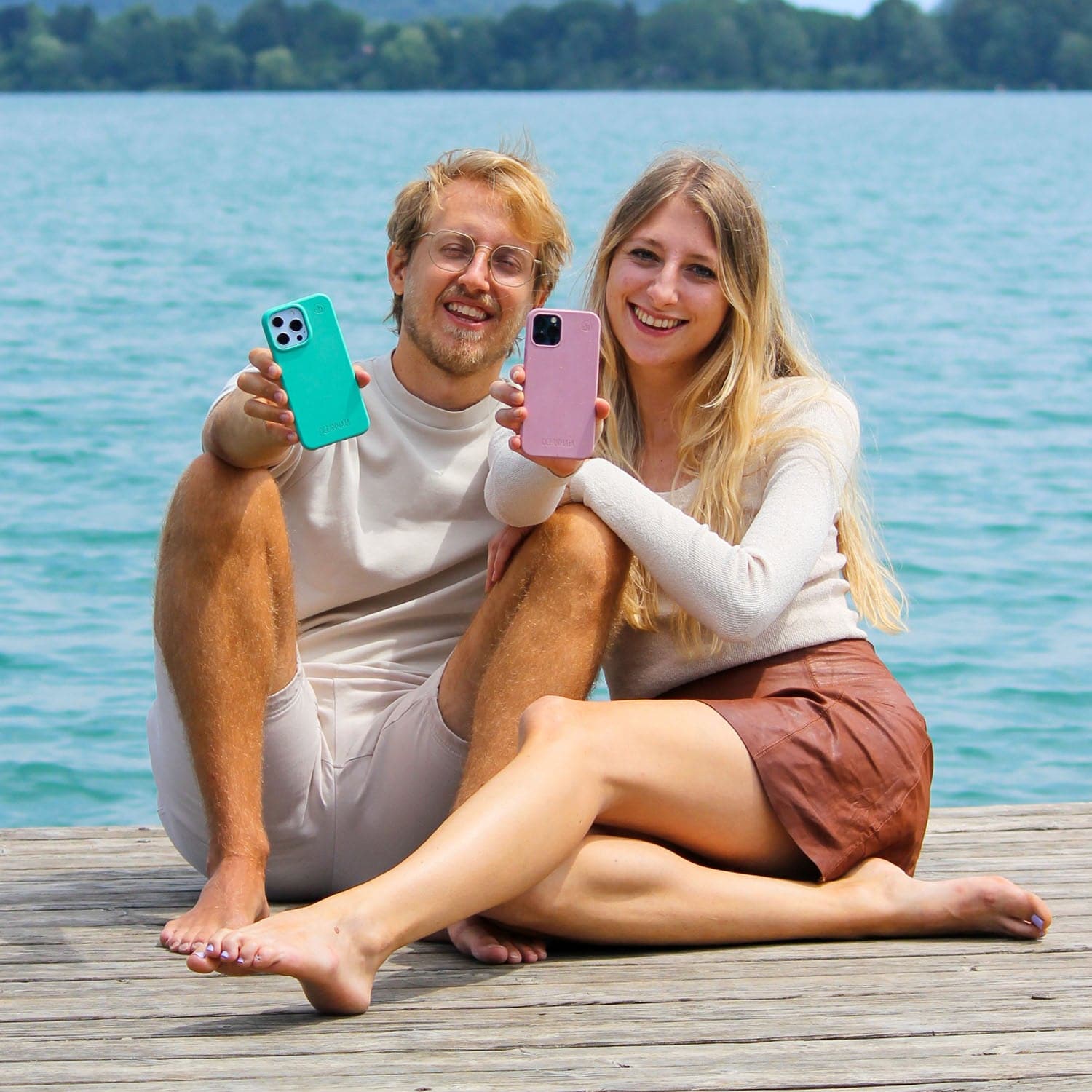 iPhone 16 pro Hülle - türkis - nachhaltig – Ansicht 5