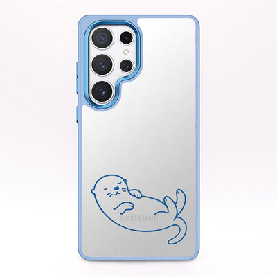 Samsung S24+ Hülle - Otter blau - "Otter" - nachhaltig