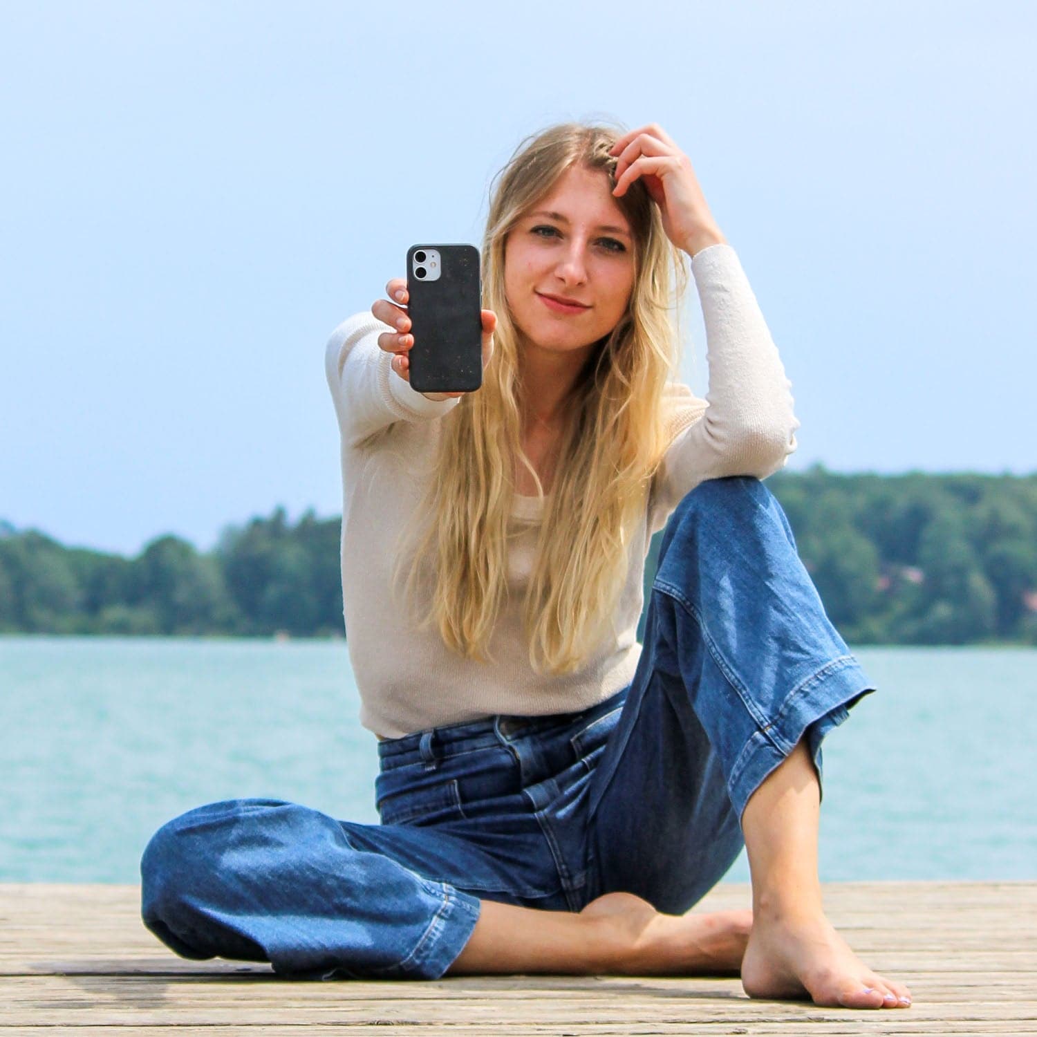 iPhone 12 mini Hülle - schwarz - nachhaltig – Ansicht 6