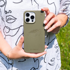 iPhone 18 Pro Max / 17 Pro Max Hülle - grün - "TURTLE" - nachhaltig – Ansicht 5