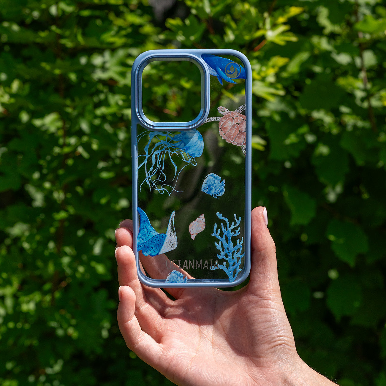 iPhone 15 pro Hülle - Schildkröte bunt - "Turtle & Friends" - nachhaltig