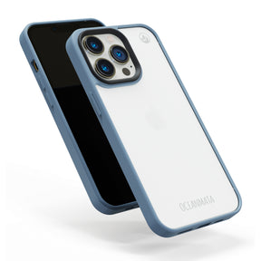 Samsung S24 case - transparent ocean blue - sustainable