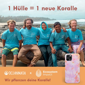 iPhone 15 Hülle - Koralle orange - "Coralful" - nachhaltig