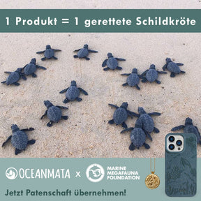 iPhone 11 Hülle 'TURTLE Family' - blau - nachhaltig – Ansicht 4