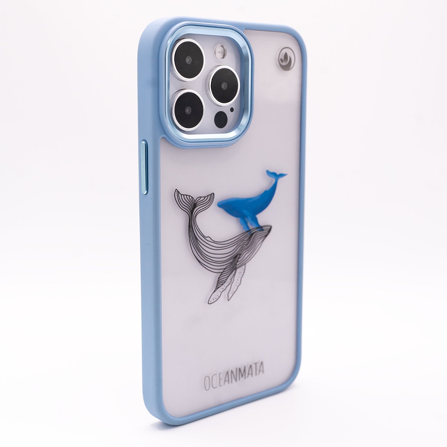 iPhone 15 pro max Hülle - Wal blau - "BlueWhale" - nachhaltig