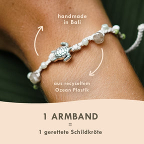 Armband weiß "TURTLE"