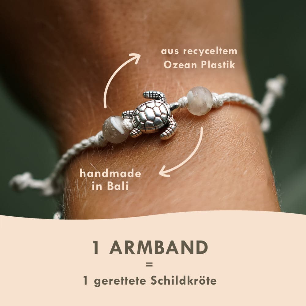 Armband weiß "TURTLE"