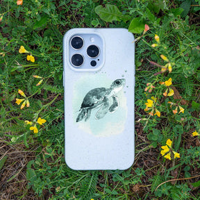 Biologisch abbaubare Handyhülle iPhone 12 pro / iPhone 12 Babyturtle — kompostierbar — Bonus